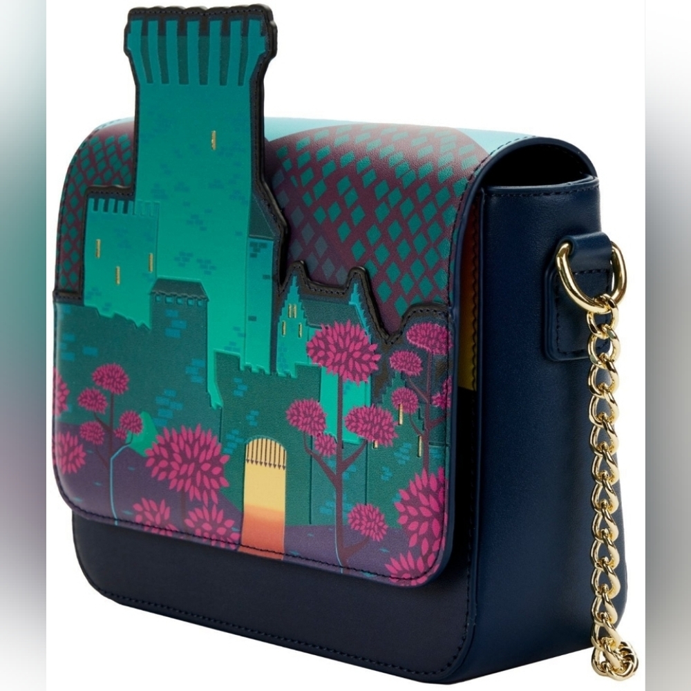 Loungefly Disney Brave Princess Merida Castle Crossbody Bag - Picture 2 of 5